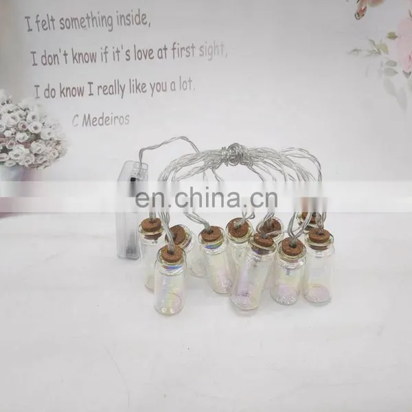 Wholesale High Quality Holiday Decoration Grass Bottle Battery Operated Led Wishing Bottle String Fairy Light For Party Home photo-5