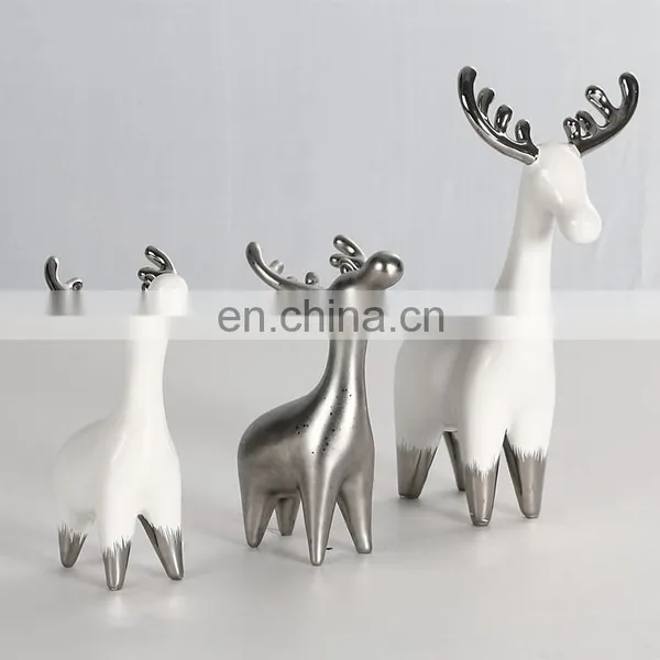 Creative Cute Ceramic Fawn Decoration Children's Desk Decoration Ornaments photo-5