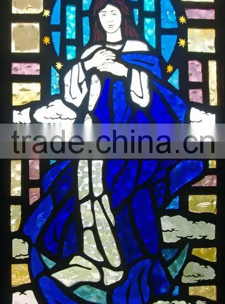 Stained Church Window Glass for Interior or Exterior Decoration photo-2