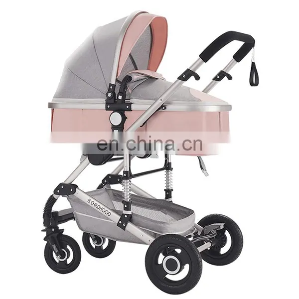 New 2018 Baby Stroller 3 In 1 For 0-3 Years Baby Prams With Removable Shopping Basket photo-3