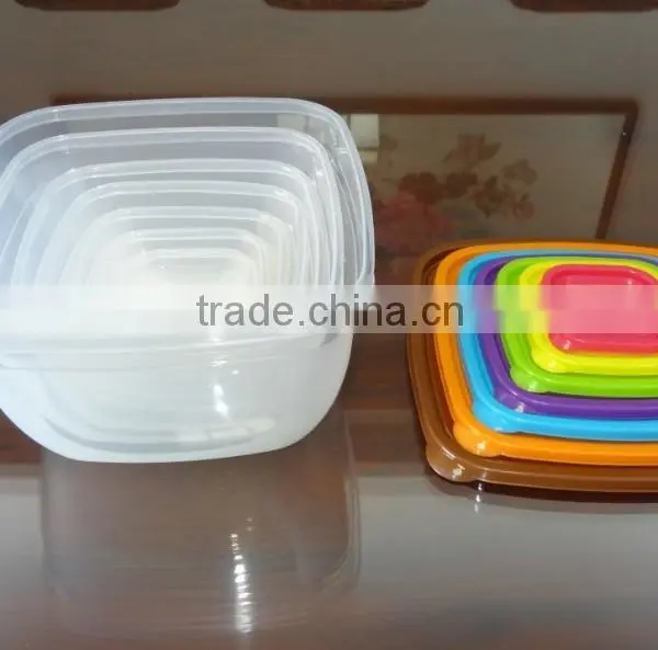 Hot Selling 7 Pcs Set Square Plastic Food Storage Container / Food Storage Box photo-4