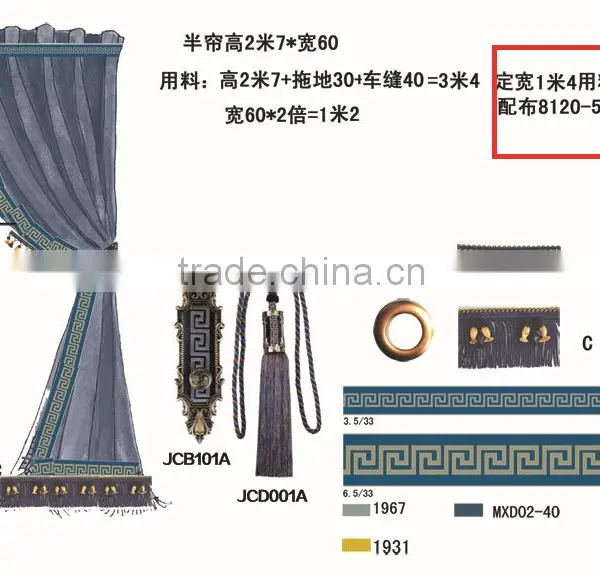 New Chinese Style--Bronze+blue,tassel for Curtain,wholesale Tassels,tassel and Fringe photo-5