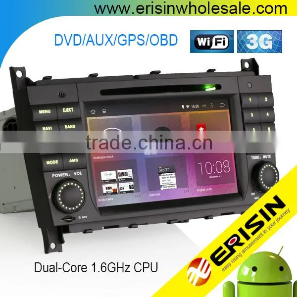 Erisin ES2508B 7" Mercedes Double Din Car DVD Player With GPS Navigation