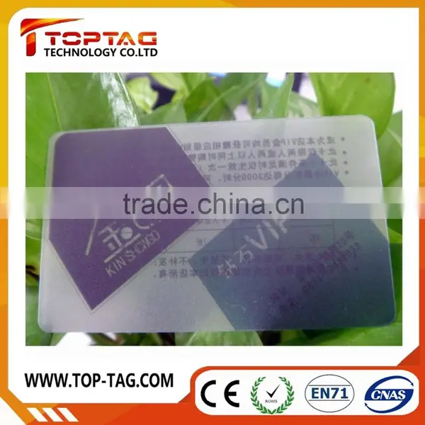 Print Transparent Pvc Card Thin Pvc Card photo-4
