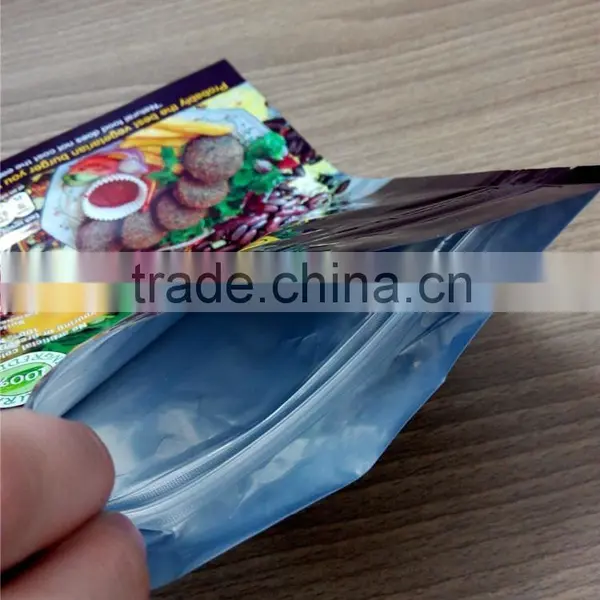 Aluminum Foil Customer Printing Laminated Plastic Stand up Pouch With Zip Lock for Dried Vegetable photo-4