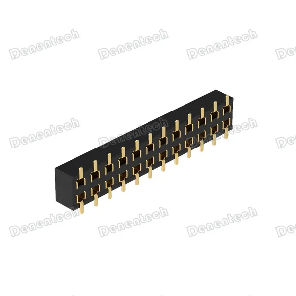 Denentech 2.00mm Pitch Dual Row H2.80 Female Header SMD Without Peg photo-4