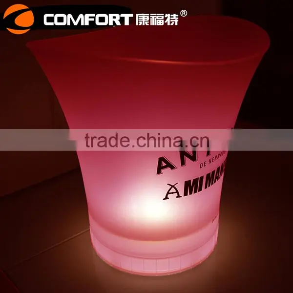 Competitive PP Plastic Belvedere Wine Bucket LED Ice Bucket photo-4