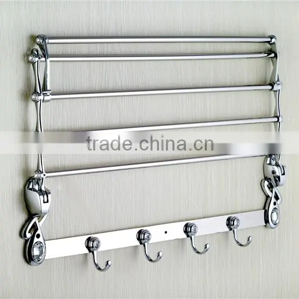 WESDA Stainless Steel Folding Towel Rack,folding Bathroom Rack 166B photo-2