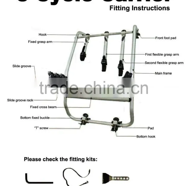 CT-5663 Rear Bike Rack, Bike Carrier, Bicycle Rack for Car photo-2