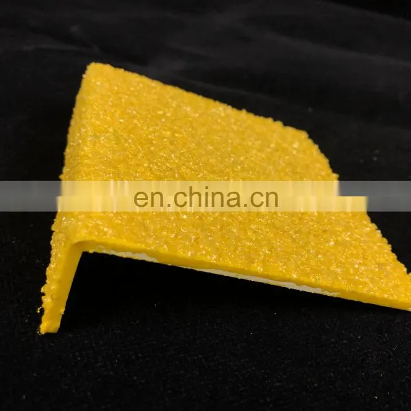 Fiberglass Stair Treads Anti-Slip FRP GRP Yellow Step Covers FRP Stair Nosing photo-4