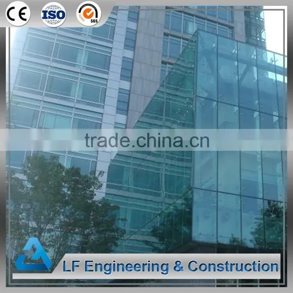 Hot Dipped Galvanized Steel Structure Curtain Wall photo-3
