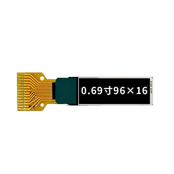 0.69 Inch OLED Display Module96x16 Driver IC is SSD1306BZ, SPI/I2C Interface Monochrome Oled Display photo-3