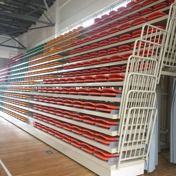 Indoor Stadium Gym Telescopic Bleachers Grandstand Tribune Seating Retractable Grandstands for Sport Event photo-3