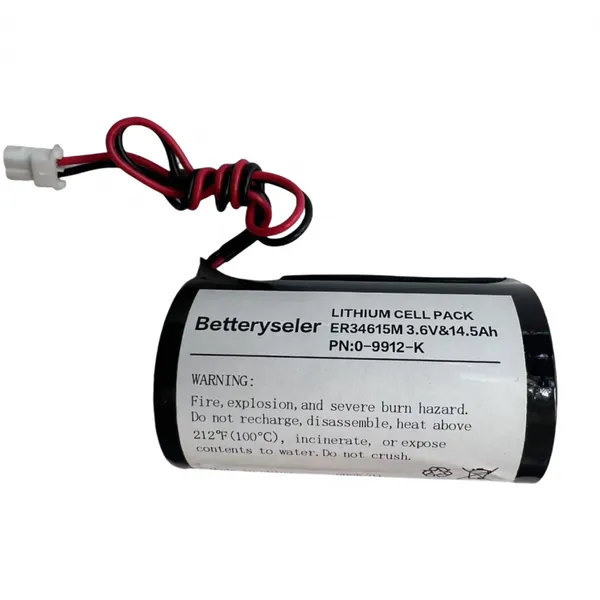 Visonic Powermax Battery for MCS-710, MCS-720, MCS-730, 3.6v Siren Alarm Replacement 0-9912-K, ER34615M/W200(A) ER34615M,14500mAh/2A)