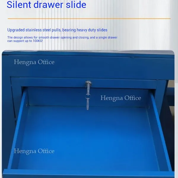Industrial Steel Workbench With Dual Drawers and Powder-Coated Frame | Custom Sizes Available photo-2