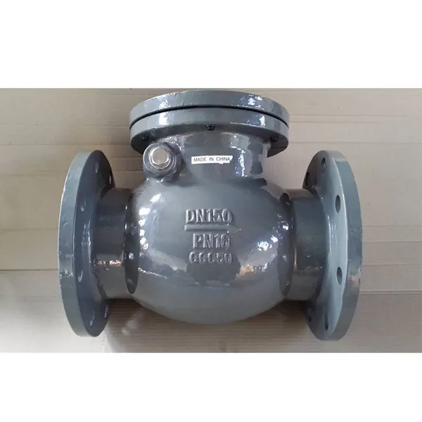BS5153 Flap Check Valve GGG50 Rubber Seal One Way Backflow Prevention Valve photo-3
