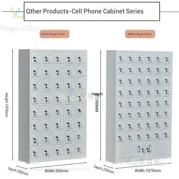 Public Phone Charging Locker | with Iron Gate Door ，Base Cabinet & Built-in Socket | for Subway Station