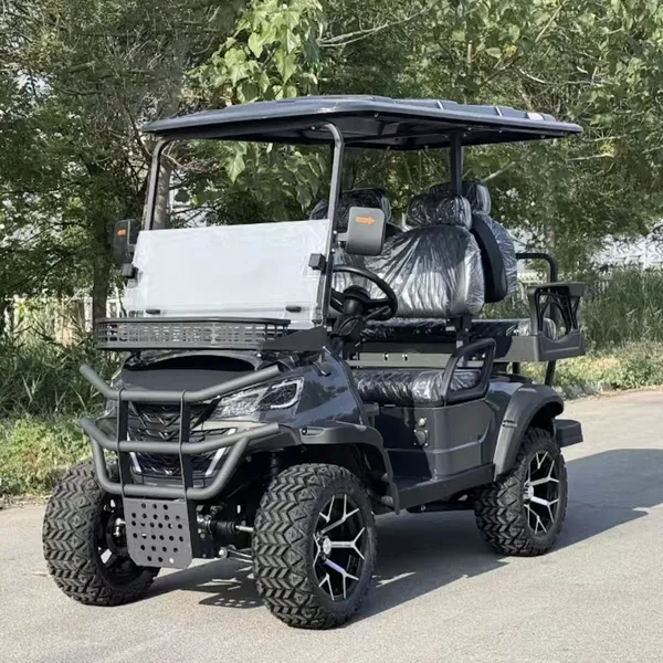 Customized Colour of Golf Car With Front Protection Bars, 51.2V/5Kw With Lithium Iron Phosphate Battery