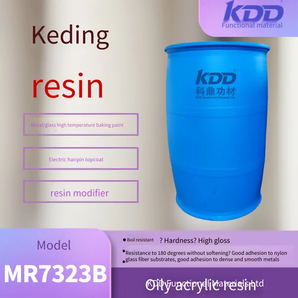 KDD Resin MR7323B Thermosetting Acrylic Resin With Good Adhesion for High-temperature Baking Paint on Metal and Glass