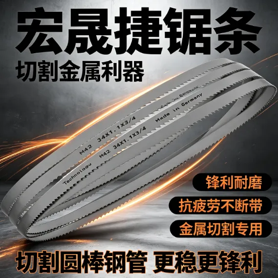 Hongshengjie Saw Blade Cuts Round Steel Pipes, Sharp and Fatigue Resistan photo-3
