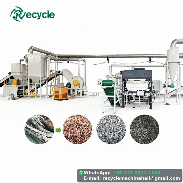Air Conditioner Radiator Recycling System for Copper Recovery
