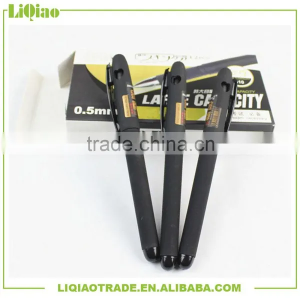 Extra Large Capcacity Black Business Pen Gel 0.5mm Suitable for Office