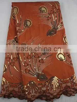 Mitaloo George Fabric African Raw Silk George Fabric With Sequins MGP1002 photo-3