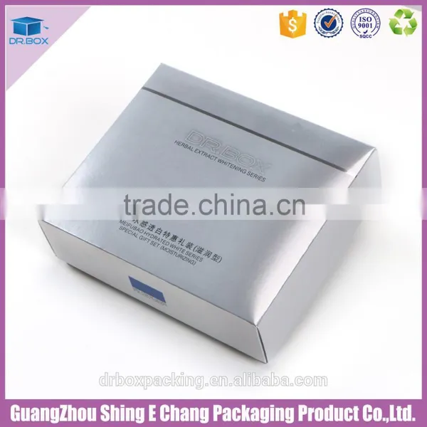 Silver White Printing Paper Cosmetics Box,cosmetic Packaging Box photo-4