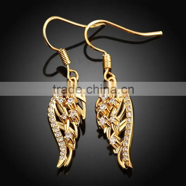 2015 New Fashion Design Fish Shape Dubai Gold Jewelry Earrings photo-5