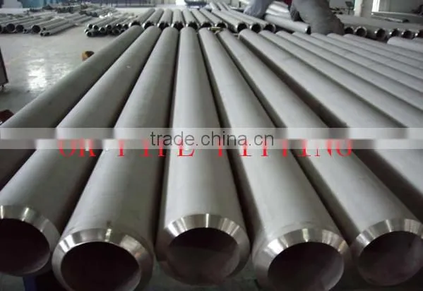 End of Alloy 20 ASTM B729 Seamless Pipe Protected by Plastic Caps. photo-5