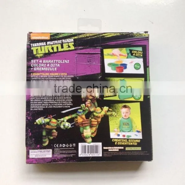 DIY Kids Non-toxic TMNT Finger Paint Drawing Set photo-3
