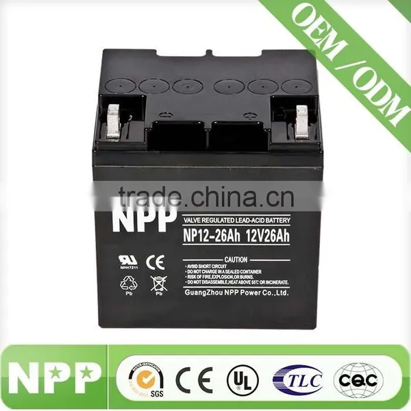 Made in China 12V26Ah Storage Lead Acid Battery photo-2