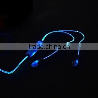Cheap LED Light Earphones With Mic LED Earphones For Mobile Phone Mp3 Player photo-5