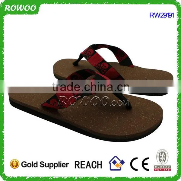 Hot Selling Eco-friendly Factory Price Wood Sole Flip Flops Cork Slippers Men photo-2