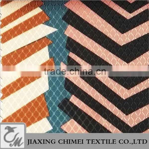 2016 NEW Printed Striped 300D Polyester Fabric