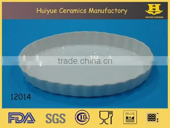 Ceramic Pie Mould, White Pie Dish photo-2