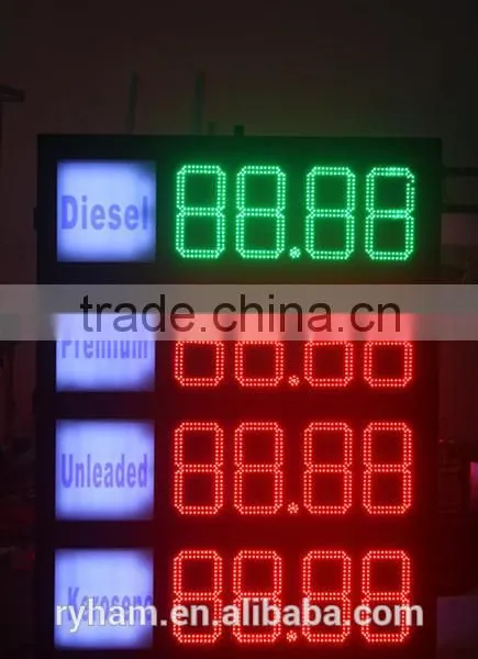 Customized Digital Led Gas Price Display Board/3G Control System/waterproof photo-3