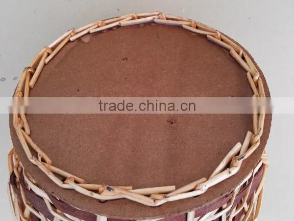 Set of 3 New Style Oval Willow Baskets With Board Bottom photo-2