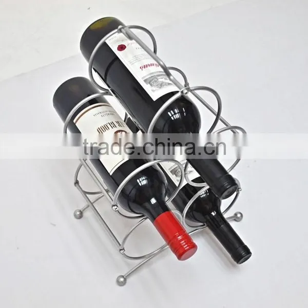 Customized Shining Fashionable Metal Wine Shelf Rack Quality Choice photo-4