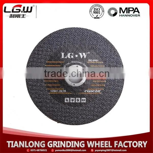 H479 Black 2nets 4" 105mm Chinese Steel Cutting Wheel Metal Abrasive Cut Off photo-2