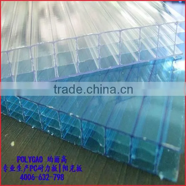 Four Layers Polycarbonate Hollow Sheet for Greenhouse/PC Hollow Sheet photo-2