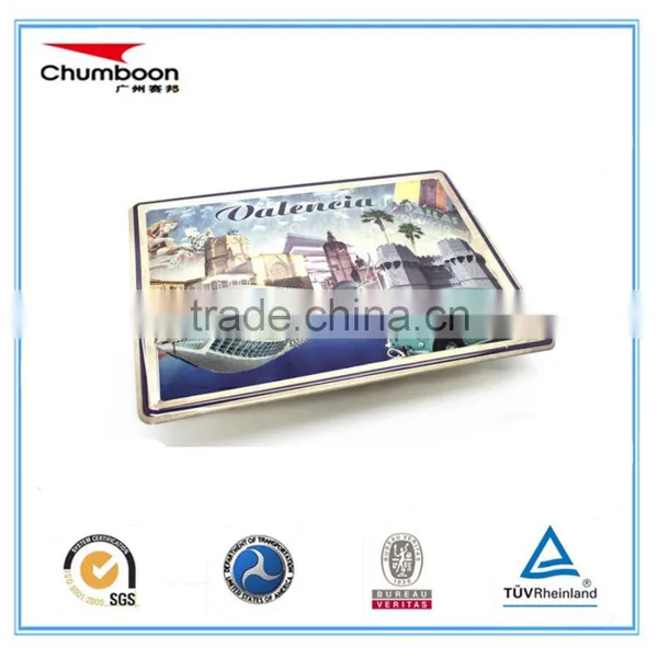 200*150mm Rectangle Emboss ad Wall Promotion Tin Sign / Tinplate Printing Sheet / Metal Wall Sign photo-2