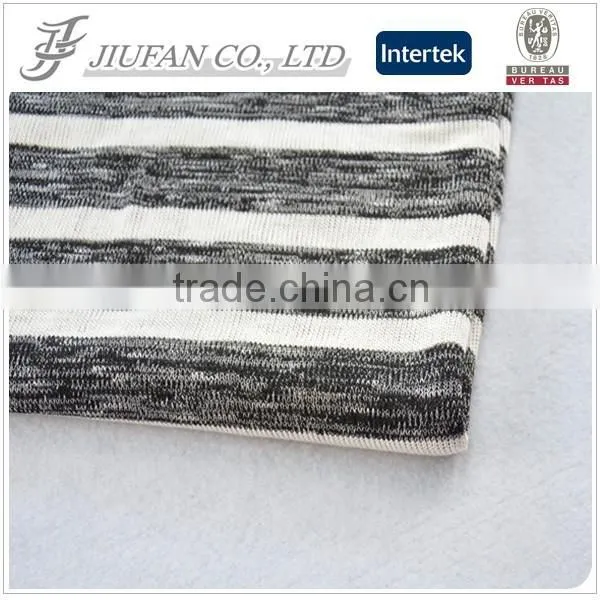 Jiufan Textile Yarn Dyed Hacci Knitted Span Fabric For Clothing With Good Qty photo-2