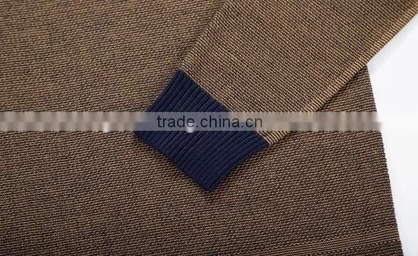 2015 Mens Winter Contrast Color V-neck Tight Pullover Sweater photo-4