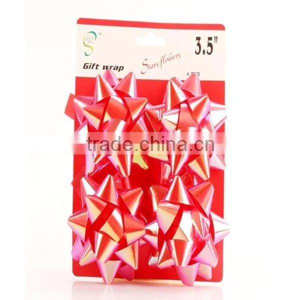 Mini Christmas Gift Bows Factory Distribution of Star Fabric Bow Print photo-6