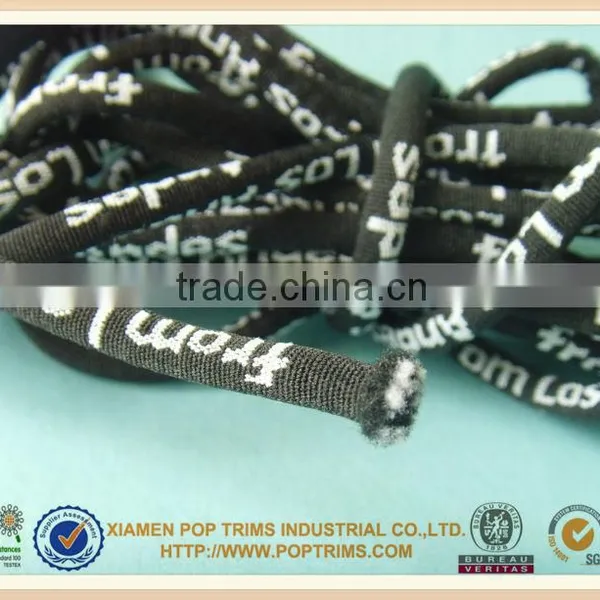 Nylon rope with jacquard custom logo