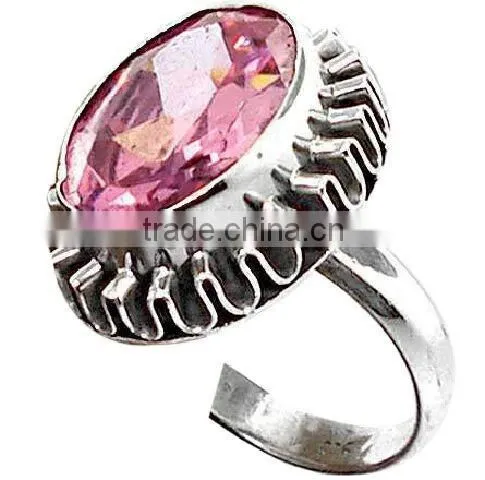 Sterling Silver Coral & Turquoise. Ring, Semiprecious Ring, Sterling Silver Rings photo-3