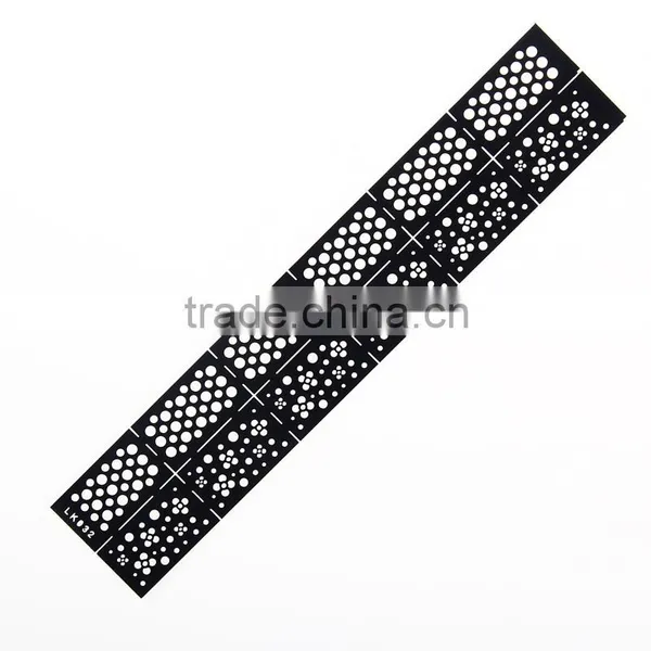 2016 Black Custom Long Nail Stencils photo-3