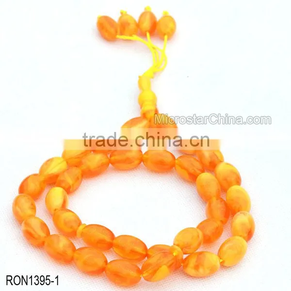 Cherry Amber Color 33pcs Islamic Prayer Beads Misbaha Rosary Tesbih Misbaha Quality Choice photo-3