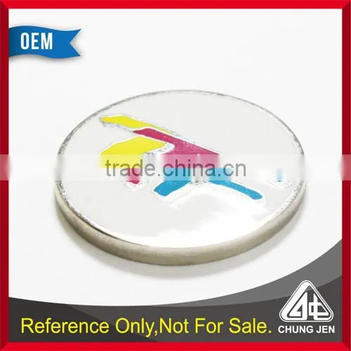 Customized Oem Metal Soft Cloisonne Market Shopping Cart Trolley Token Coin photo-4